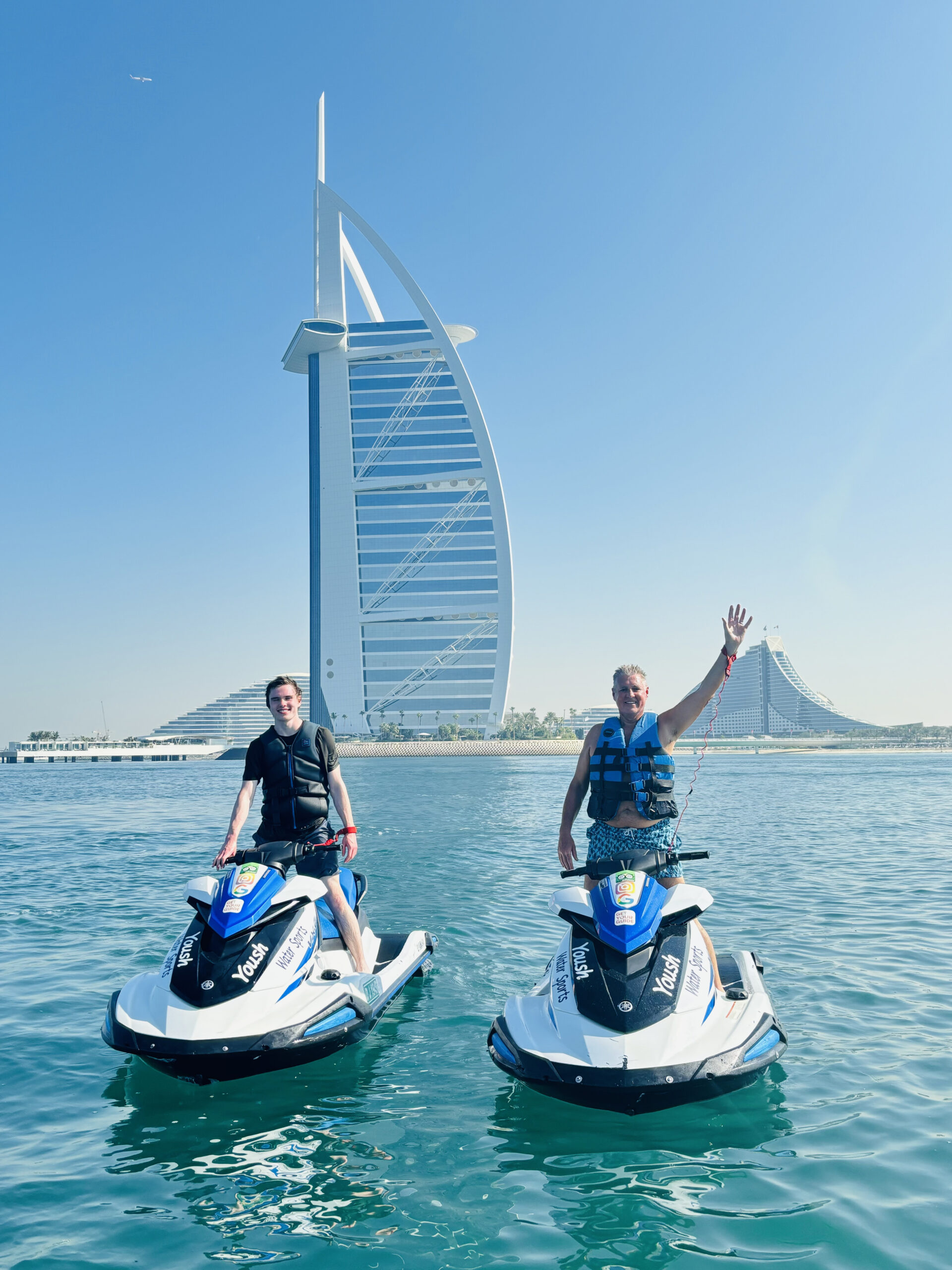 View of Burj Al Arab by jetski